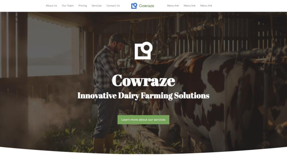 Cowraze - Modern Dairy Farm Website Template