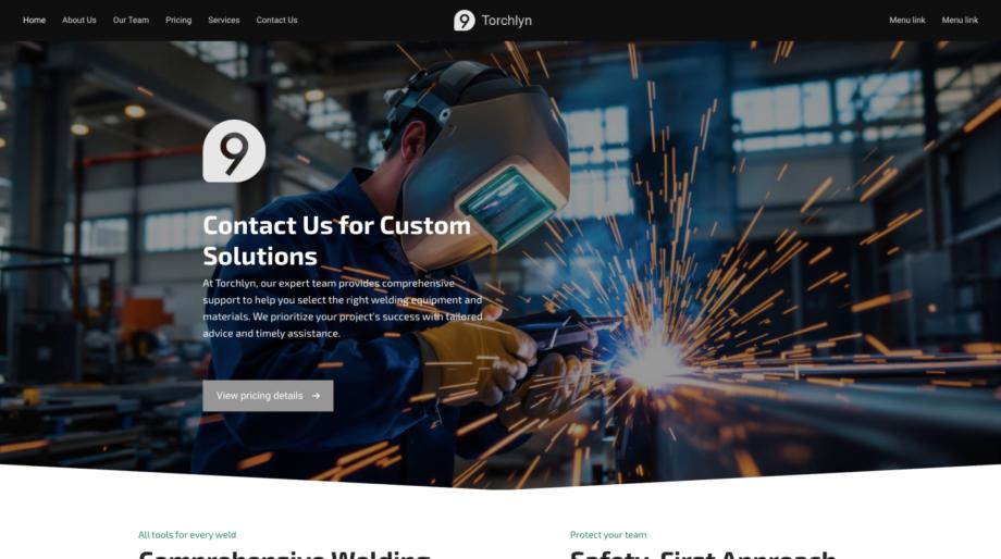 Torchlyn - Welding Supply Website Template