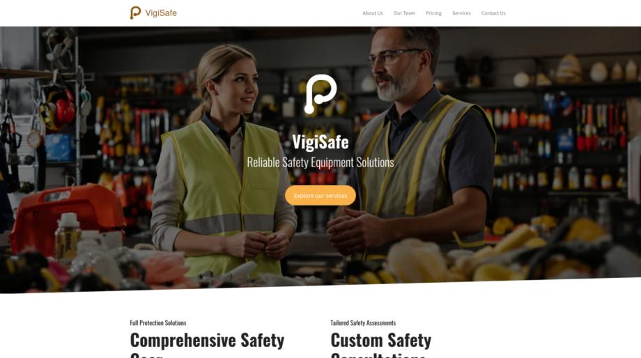 VigiSafe - Industrial Safety Equipment Supplier Website