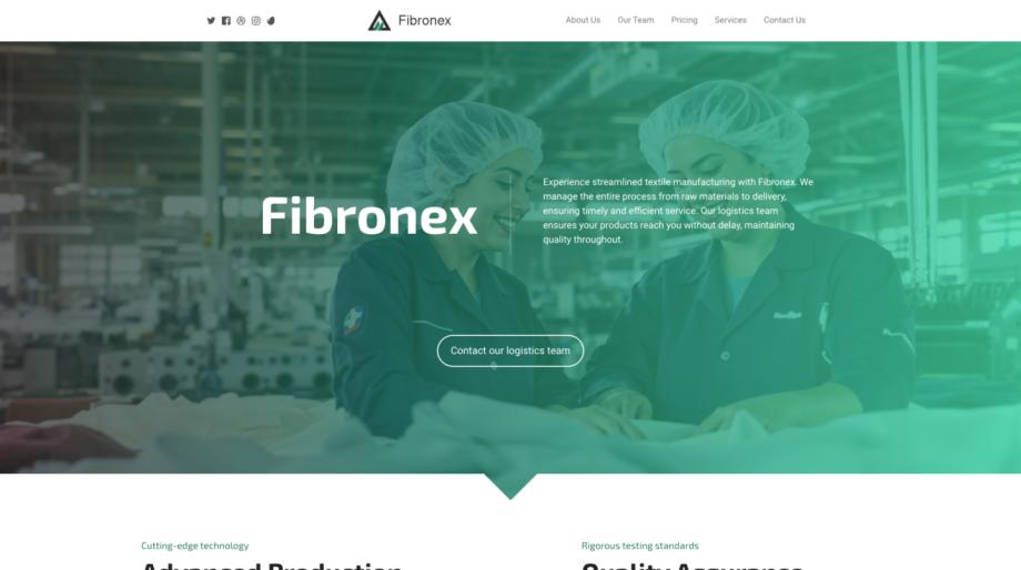 Fibronex - Modern Textile Manufacturer Template