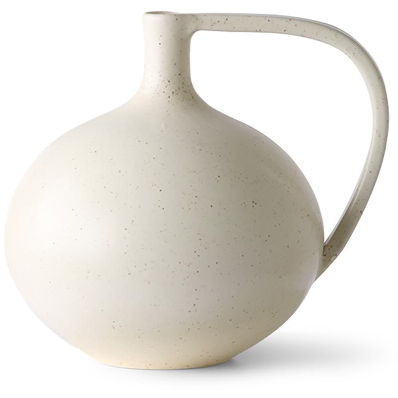 Ceramic Jar White Speckled Vase