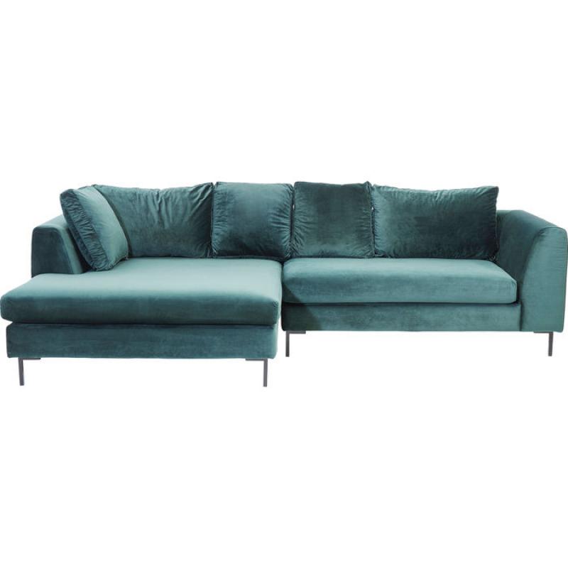 Gianni Green Velvet Corner Sofa