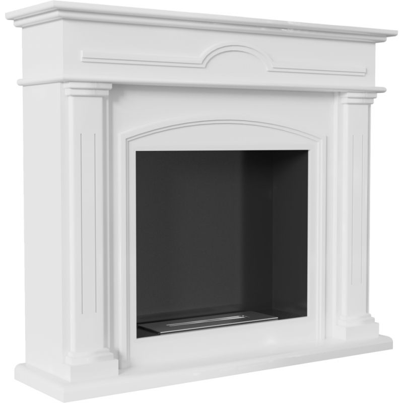 December White Bio Fireplace